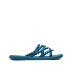 Klapki damskie Ipanema Meu Sol. Niebieskie klapki damskie Ipanema, bez wzorów, bez obcasa, bez zapięcia. Za 79.99 zł.