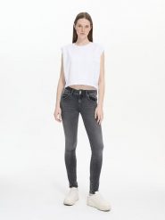 LTB Dżinsy "Molly" - Skinny fit - w kolorze szarym rozmiar: W31/L30. Szare jeansy damskie LTB, z podwyższonym stanem. Za 118.28 zł.