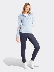 Adidas 2-częściowy strój sportowy w kolorze błękitno-granatowym rozmiar: L. Niebieskie spodnie dresowe damskie Adidas, l, bez wzorów, z dresówki. Za 188.85 zł.