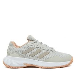 Buty do tenisa adidas. Szare obuwie sportowe damskie Adidas, tenisowe. Za 229.99 zł.