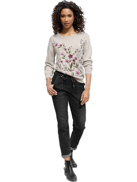 Heine Dżinsy - Slim fit - w kolorze czarnym rozmiar: 46. Czarne jeansy damskie Heine. Za 77.95 zł.