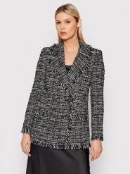 Luisa Spagnoli Marynarka Sempre 538462 Czarny Regular Fit. Czarne marynarki i żakiety damskie Luisa Spagnoli, bez wzorów, z bawełny. Za 2,199.00 zł.