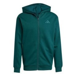 Bluza z kapturem adidas 3S FL. Zielone bluzy damskie Adidas, s, bez wzorów, z materiału, z kapturem. Za 328.05 zł.