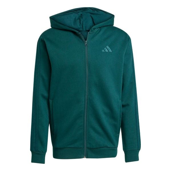 Bluza z kapturem adidas 3S FL. Zielone bluzy damskie Adidas, s, bez wzorów, z materiału, z kapturem. Za 328.40 zł.
