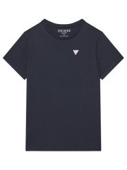 Guess T-Shirt L5YI38 K5M20 Granatowy Regular Fit. Niebieskie t-shirty i koszulki chłopięce Guess, z aplikacjami, z bawełny, bez kołnierzyka, bez ramiączek. Za 74.99 zł.