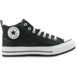 Buty Converse Ctas Malden Street Boot Mid, Dla obu płci. Czarne obuwie sportowe casual damskie Converse, ze skóry ekologicznej, bez zapięcia. Za 590.00 zł.