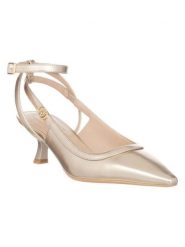 Liu Jo Skórzane czółenka w kolorze złotym rozmiar: 40. Żółte czółenka damskie Liu Jo, bez wzorów, bez obcasa. Za 316.24 zł.