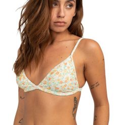 Góra od kostiumu kąpielowego Billabong Aint She Sweet Tanlines Ceci. Bikini Billabong, bez wzorów. Za 89.99 zł.