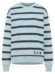 ELBSAND Bluza "Meret" w kolorze błękitno-granatowym rozmiar: L. Niebieskie bluzy damskie ELBSAND, l, bez wzorów, bez kaptura. Za 197.63 zł.