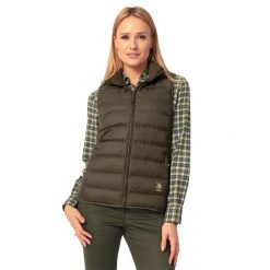 Kamizelka trekkingowa damska Tagart Wing 4 Lady Olive puchowa 700 cuin. Zielone kamizelki damskie tagart, na zimę, xl, bez wzorów, z puchu, bez kaptura. Za 419.00 zł.