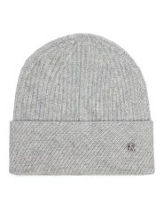 Calvin Klein Czapka LV04F8118G Szary. Szare czapki damskie Calvin Klein, na zimę, bez wzorów, z syntetyku. Za 169.99 zł.