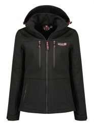Canadian Peak Kurtka softshellowa "Timexeak" w kolorze czarnym rozmiar: XL. Czarne kurtki sportowe damskie Canadian Peak, xl, z aplikacjami, bez kaptura. Za 188.85 zł.