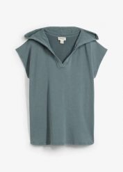 Bluza z czystej bawełny organicznej. Zielone bluzy damskie bonprix, bez wzorów, z bawełny, bez kaptura. Za 79.99 zł.