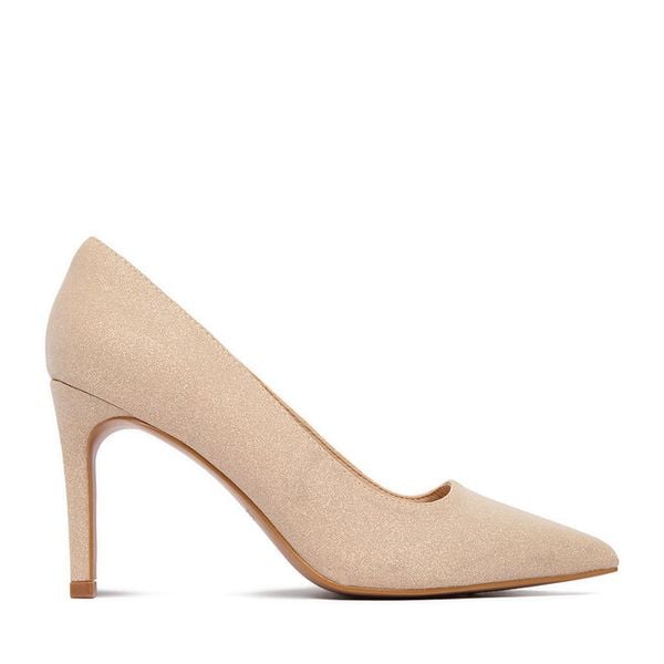 Szpilki JENNY. Brązowe szpilki damskie Jenny, bez wzorów, bez obcasa, na szpilce, bez zapięcia. Za 139.99 zł.