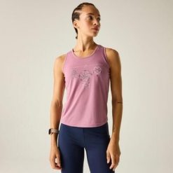 Damska kamizelka z grafiką Harmonic. Czerwone koszulki sportowe damskie Dare 2b, bez wzorów, z lyocellu, bez ramiączek, na fitness i siłownię. Za 119.99 zł.