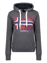 Geographical Norway Bluza "Gpalm" w kolorze antracytowym rozmiar: S. Czarne bluzy damskie Geographical Norway, s, bez wzorów, z bawełny, z kapturem. Za 83.42 zł.