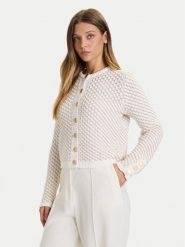 French Connection Kardigan 78ZCE Écru Regular Fit. Kardigany damskie French Connection, l, bez wzorów, z bawełny. Za 359.99 zł.