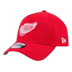 Czapka Z Daszkiem 9Forty Detroit Red Wings. Czerwone czapki z daszkiem damskie New Era, bez wzorów. Za 163.99 zł.