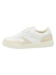 GANT Footwear Skórzane sneakersy "Evoony" w kolorze biało-beżowym rozmiar: 39. Brązowe obuwie sportowe damskie GANT Footwear, bez zapięcia. Za 113.63 zł.