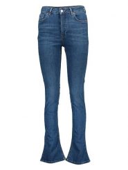 Gina Tricot Dżinsy - Skinny fit - w kolorze niebieskim rozmiar: 36. Niebieskie jeansy damskie Gina Tricot, z podwyższonym stanem. Za 52.67 zł.
