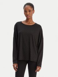 BOSS Koszulka piżamowa B Logo 50550693 Czarny Relaxed Fit. Czarne koszule nocne i halki Boss, bez wzorów, z lyocellu, bez ramiączek. Za 299.99 zł.