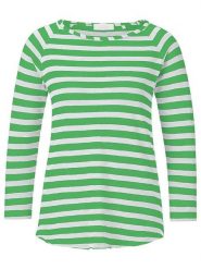 Rich & Royal Koszulka w kolorze zielono-białym rozmiar: S. Zielone bluzki damskie Rich & Royal, s, bez wzorów, z bawełny, bez kołnierzyka, bez ramiączek. Za 48.73 zł.