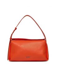 Calvin Klein Torebka Gracie Shoulder Bag K60K611341 Pomarańczowy. Brązowe torebki klasyczne damskie Calvin Klein, z materiału, bez dodatków. Za 679.99 zł.