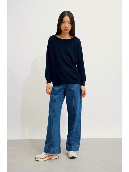 AUTHENTIC CASHMERE Kaszmirowy sweter "Goléon" w kolorze granatowym rozmiar: XL. Niebieskie swetry klasyczne damskie AUTHENTIC CASHMERE, xl, z kaszmiru, bez kołnierzyka. Za 391.99 zł.