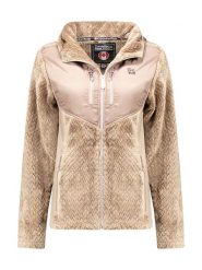 Canadian Peak Kurtka polarowa "Urenaeak" w kolorze jasnobrązowym rozmiar: L. Brązowe kurtki damskie Canadian Peak, l, bez wzorów, z materiału, bez kaptura. Za 179.22 zł.