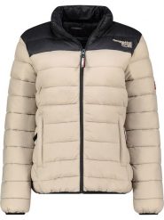 Geographical Norway Kurtka pikowana "Atikoclerc" w kolorze beżowym rozmiar: XXL. Brązowe kurtki damskie Geographical Norway, xxl, bez wzorów, bez kaptura. Za 140.53 zł.