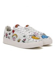 Goby Skórzane sneakersy w kolorze białym ze wzorem rozmiar: 40. Białe obuwie sportowe damskie Goby, bez zapięcia. Za 260.99 zł.