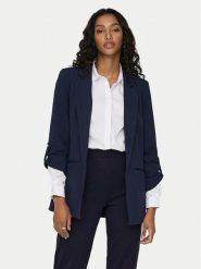 ONLY Marynarka Kayle 15218743 Granatowy Regular Fit. Niebieskie marynarki i żakiety damskie Only, bez wzorów, z syntetyku. Za 229.99 zł.