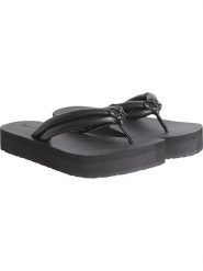 Calvin Klein Japonki w kolorze czarnym rozmiar: 36. Czarne klapki damskie Calvin Klein, bez wzorów, z otwartym noskiem, bez obcasa, bez zapięcia. Za 126.99 zł.