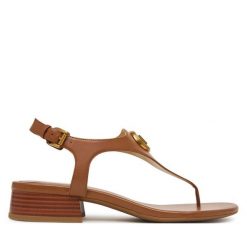 Sandały MICHAEL Michael Kors. Brązowe sandały damskie MICHAEL Michael Kors, bez wzorów, bez obcasa, na płaskiej podeszwie, bez zapięcia. Za 719.99 zł.