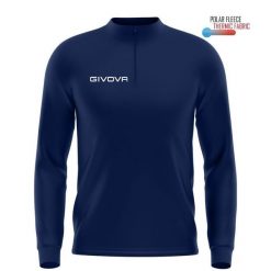 Bluza piłkarska dla dorosłych Givova Maglia Tecnica granatowa. Niebieskie bluzy damskie Givova, s, bez wzorów, bez kaptura. Za 74.19 zł.