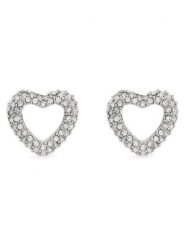 Guess Kolczyki JUBE05 028JW Srebrny. Szare kolczyki damskie Guess, metalowe. Za 139.99 zł.
