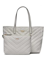 Guess Shopper bag w kolorze jasnoszarym - 33 x 27 x 15 cm rozmiar: onesize. Szare shopper bag Guess, z aplikacjami, z materiału, na ramię, bez dodatków. Za 382.13 zł.