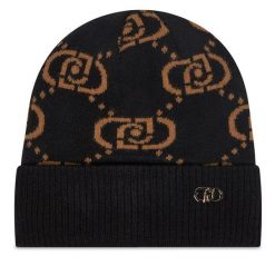 Czapka Liu Jo. Czarne czapki damskie Liu Jo, na zimę, bez wzorów. Za 199.99 zł.