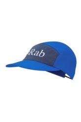Czapka z daszkiem trekkingowa Talus 5 Panel. Niebieskie czapki z daszkiem damskie RAB, bez wzorów, z materiału. Za 179.99 zł.