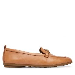 Mokasyny Tamaris. Brązowe mokasyny damskie Tamaris, bez obcasa. Za 369.99 zł.