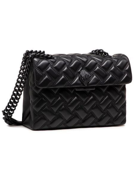 Kurt Geiger Torebka Kensington 7387500109 Czarny. Czarne torebki wieczorowe damskie Kurt Geiger, bez wzorów, ze skóry, bez dodatków. Za 969.99 zł.