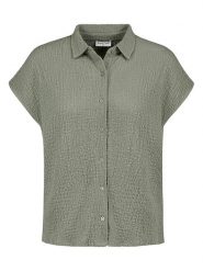 Sublevel Bluzka w kolorze khaki rozmiar: M. Brązowe bluzki damskie Sublevel, m, bez wzorów, bez kołnierzyka, bez ramiączek. Za 60.99 zł.