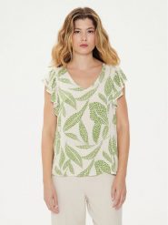 JDY Bluzka Bree 15322468 Biały Regular Fit. Białe bluzki damskie JDY, s, bez wzorów, z wiskozy, bez kołnierzyka, bez ramiączek. Za 109.99 zł.
