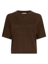 MOSS COPENHAGEN Wełniany sweter "Nema" w kolorze ciemnobrązowym rozmiar: L/XL. Brązowe swetry klasyczne damskie Moss Copenhagen, l, z wełny, bez kołnierzyka. Za 174.43 zł.