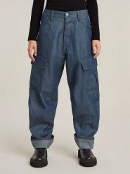 G-Star Dżinsy "Cargo 3D" - Boyfriend fit - w kolorze niebieskim rozmiar: W26/L28. Niebieskie jeansy damskie G-Star. Za 319.88 zł.