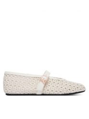 Patrizia Pepe Baleriny PPJ376.06 Biały. Białe balerinki damskie Patrizia Pepe, bez wzorów, ze skóry. Za 539.99 zł.