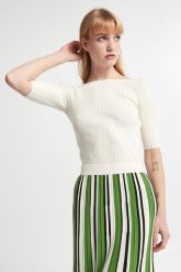 Sweter damski z krótkim rękawem Soraia WEEKEND MAX MARA. Swetry klasyczne damskie Weekend Max Mara, s, bez kołnierzyka. W wyprzedaży za 608.30 zł.