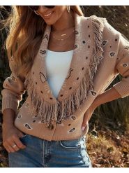 Milan Kiss Kardigan w kolorze jasnobrązowym rozmiar: S. Brązowe kardigany damskie Milan Kiss, s, bez wzorów. Za 165.99 zł.