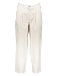 Oui Spodnie w kolorze kremowym rozmiar: 34. Brązowe spodnie materiałowe damskie Oui, bez wzorów, z materiału. Za 404.99 zł.