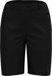 Spodenki turystyczne Odlo Ascent Light czarne. Czarne spodenki sportowe damskie ODLO, bez wzorów, z elastanu, trekkingowe. Za 346.90 zł.
